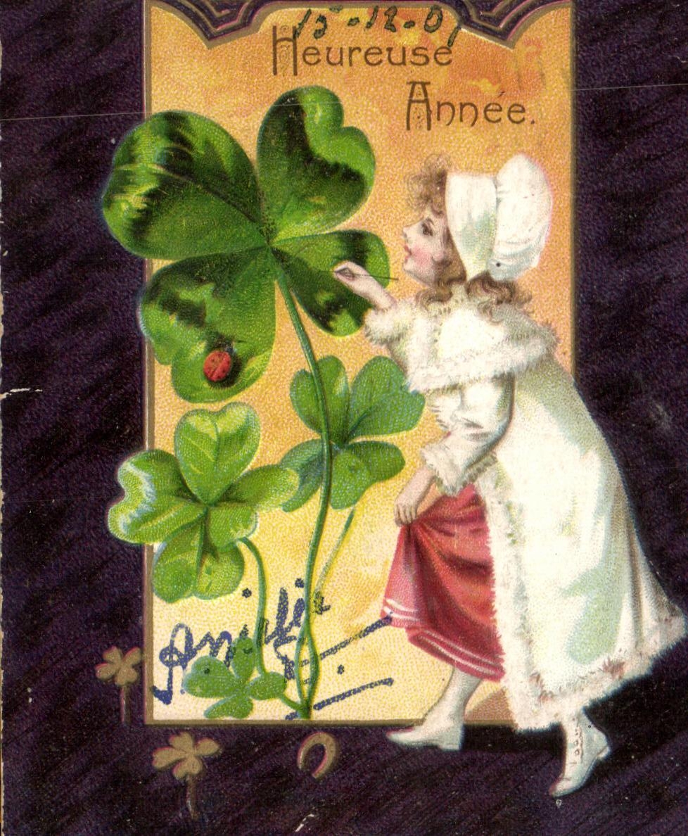 CPA Fantaisie Enfant Trefle 