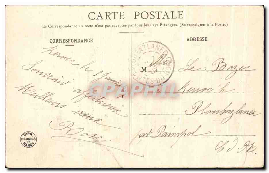 CPA Fantaisie Enfant  — Rückseite