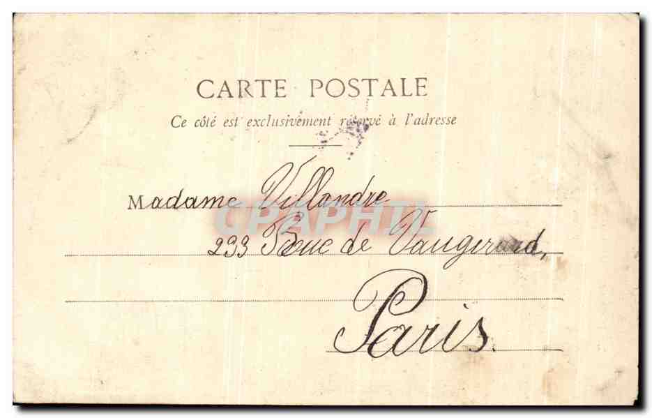 CPA Fantaisie Enfant la petite mendiante Bebe — Verso