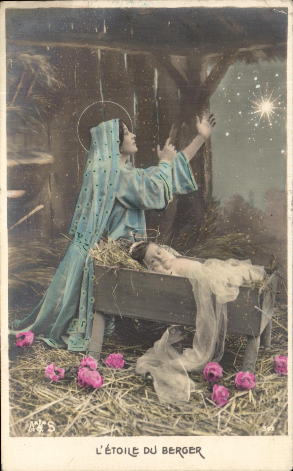 CPA Fantaisie Femme L'etoile du berger 