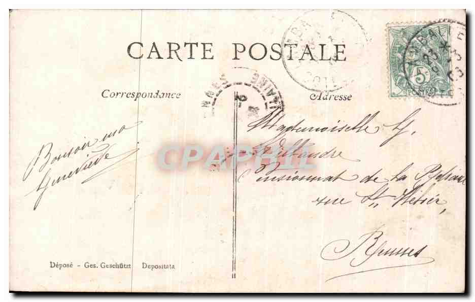 CPA Fantaisie Femme L'etoile du berger  — Rückseite