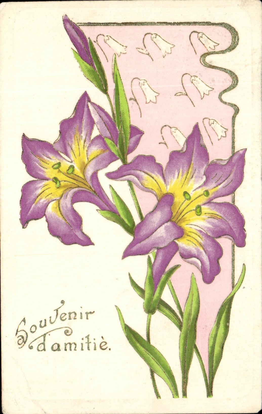 CPA Fantaisie Fleurs
