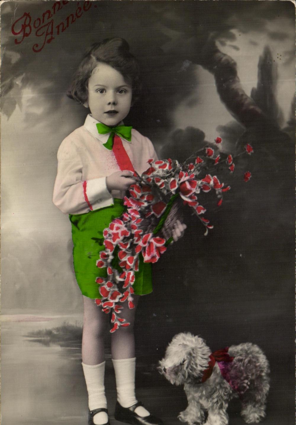 CPA Fantaisie Enfant et chien 