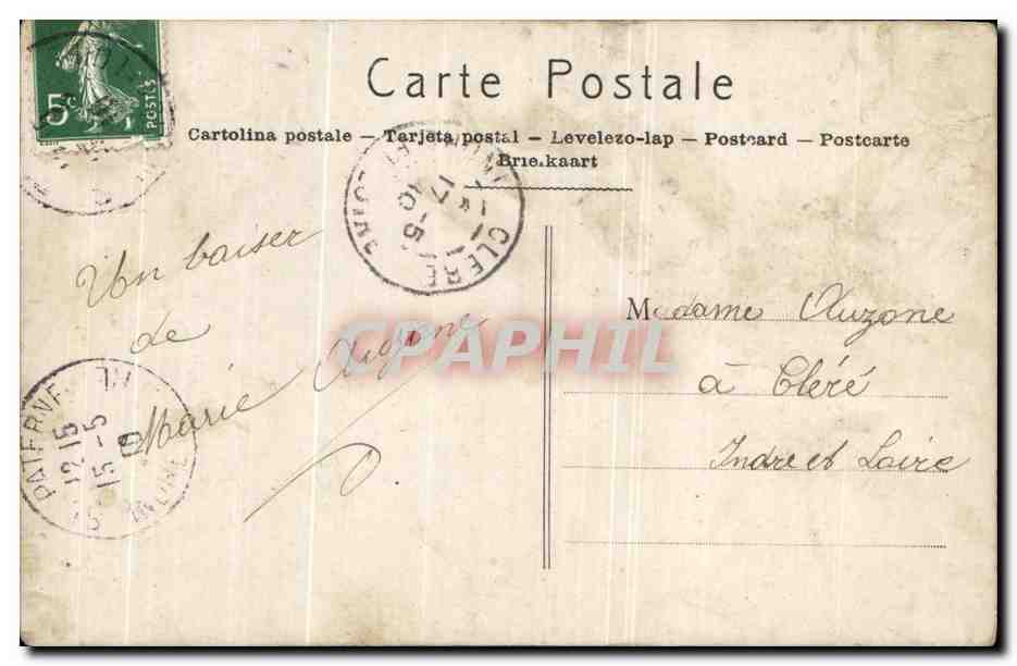 CPA Fantaisie Enfants — Verso