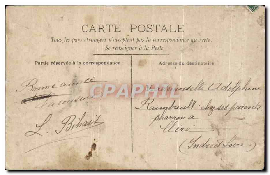CPA Fantaisie Femme  — Verso