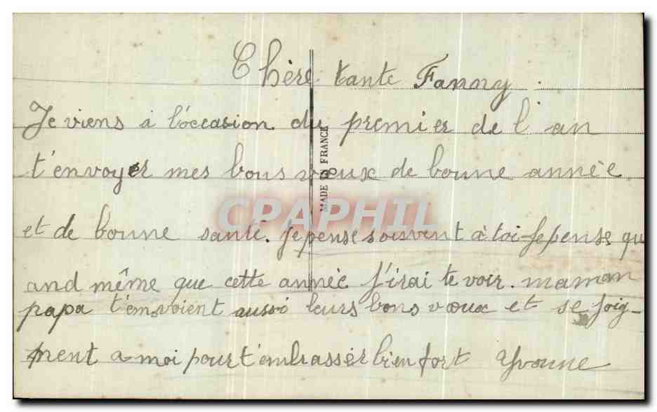 CPA Fantaisie Maisonnees — Rückseite