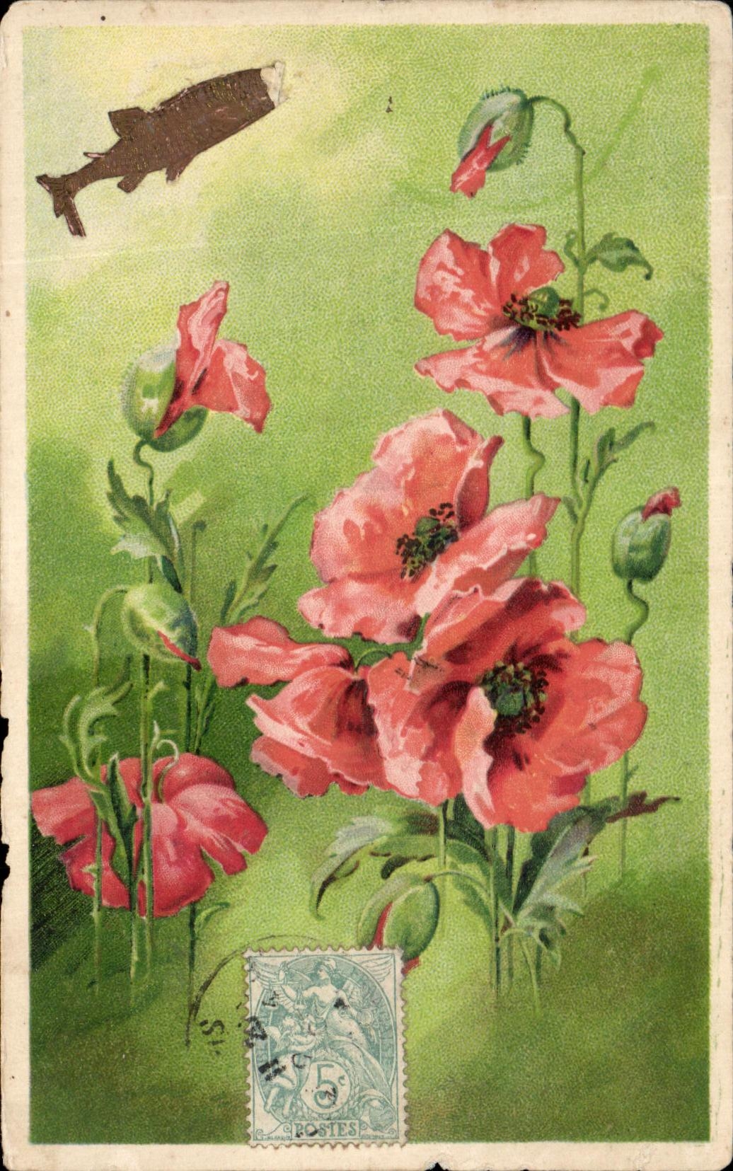 CPA Fantaisie Fleurs 