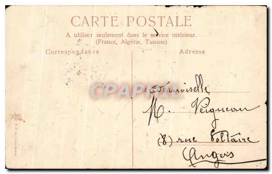 CPA Fantaisie Fleurs  — Verso