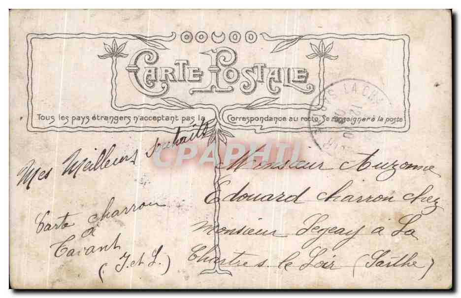 CPA Fantaisie Femme  — Verso