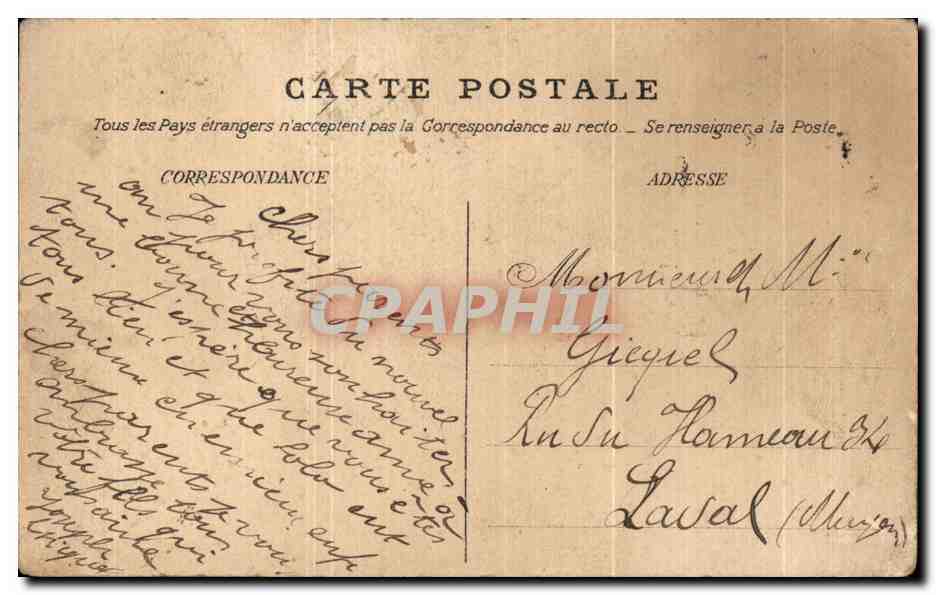 CPA Fantaisie Enfants Bonne annee — Verso