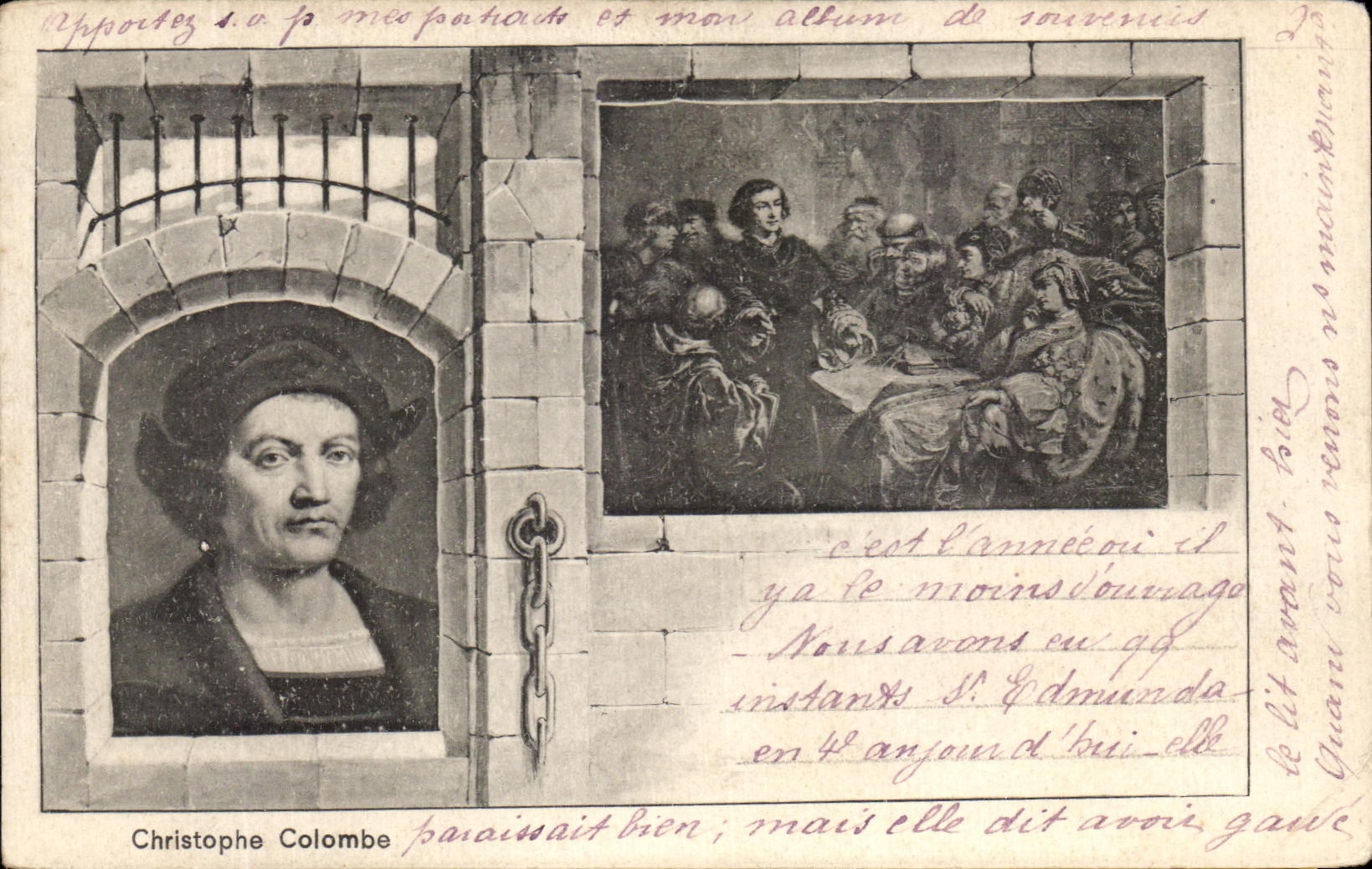 CPA Fantaisie Christophe Colomb 