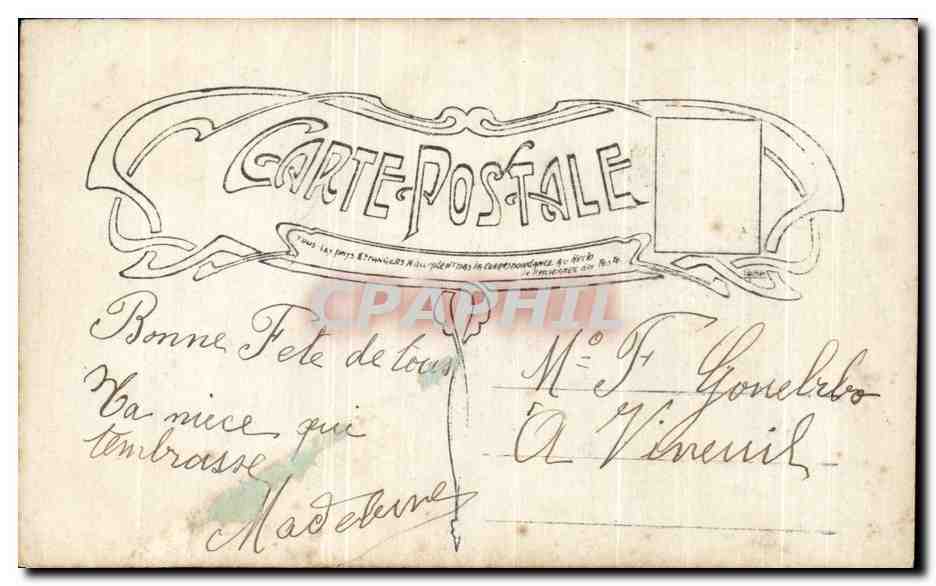 CPA Fantaisie Enfant — Rückseite