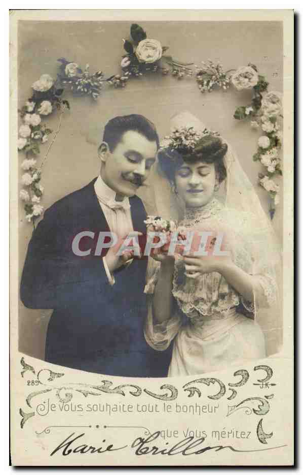 CPA Fantaisie Femme Mariage 