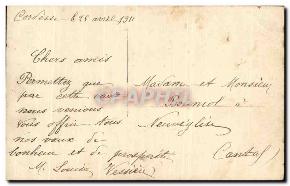 CPA Fantaisie Femme Mariage  — Verso
