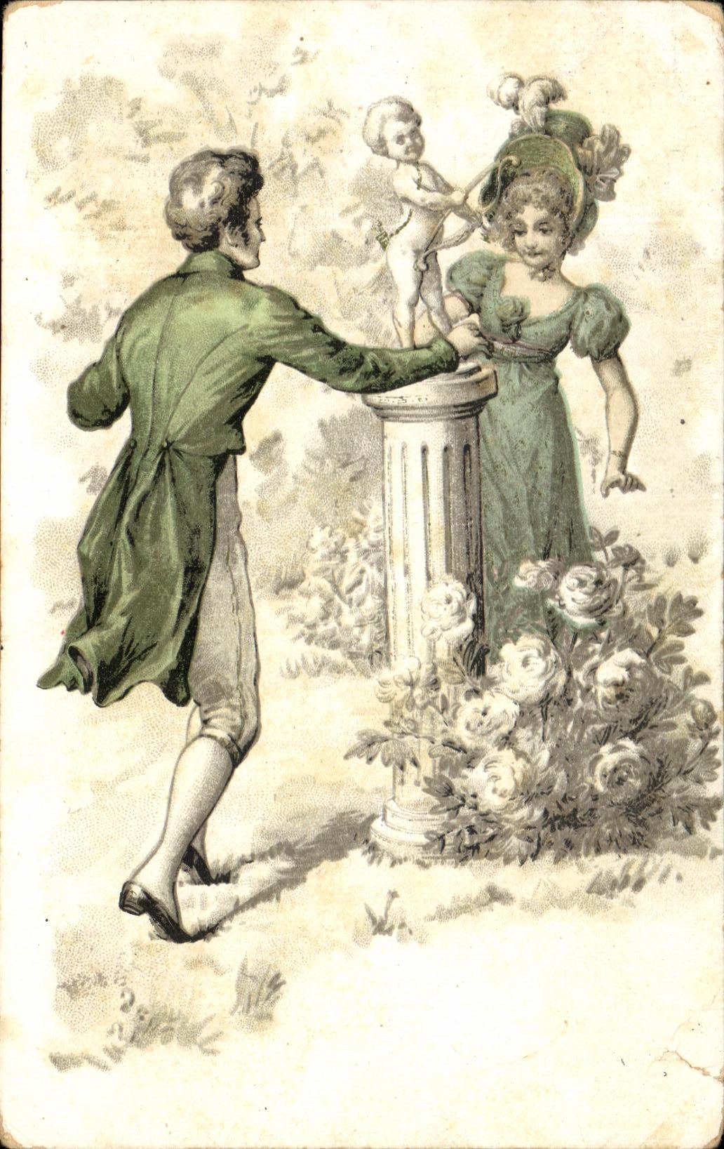 CPA Fantaisie Femme Ange