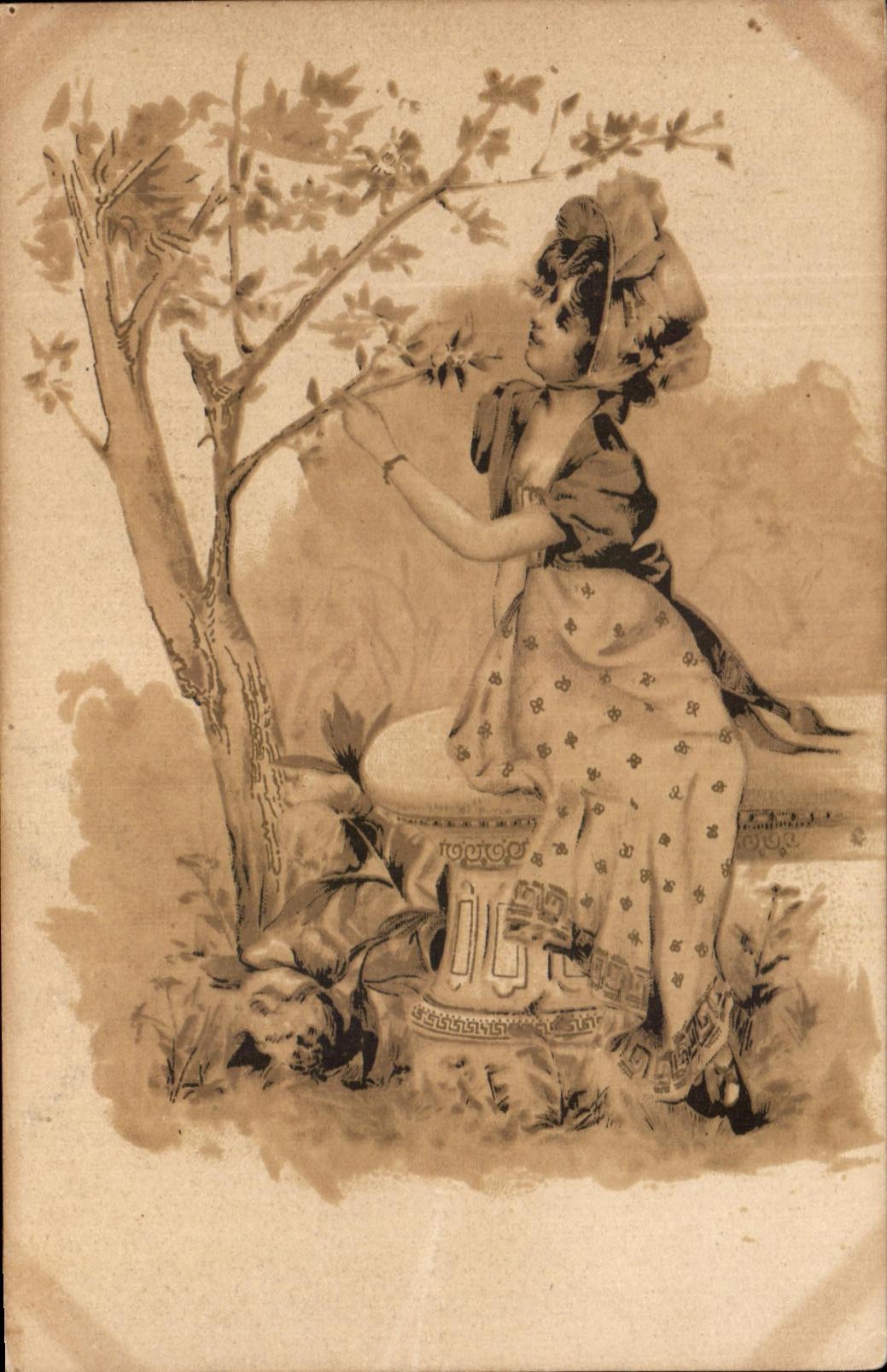 CPA Fantaisie Femme 