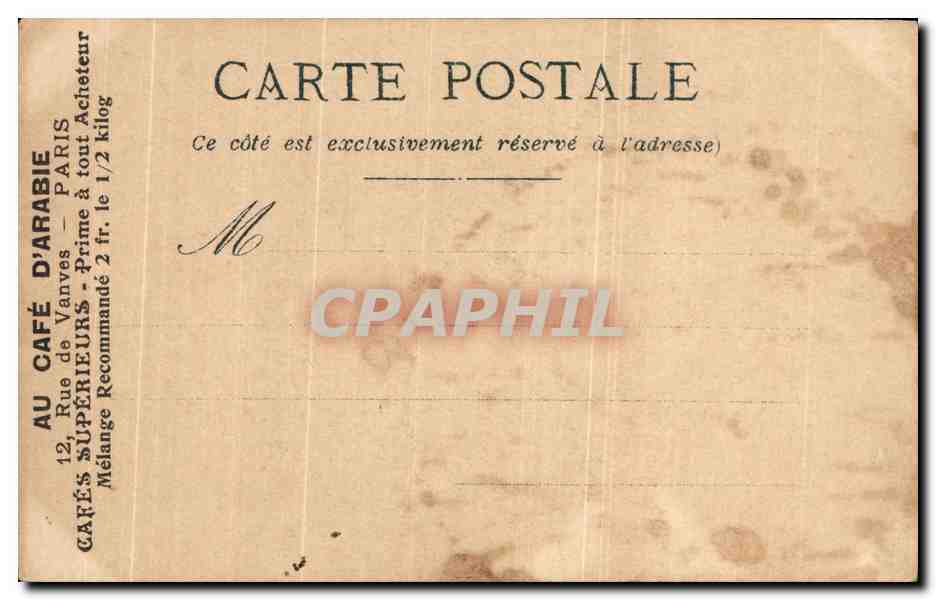 CPA Fantaisie Femme et ange  — Verso