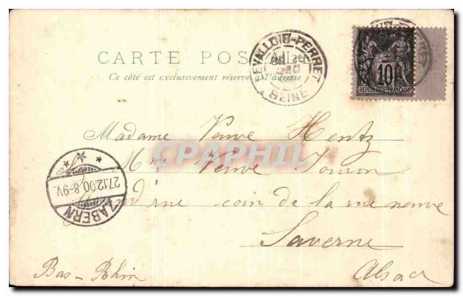 CPA Fantaisie Enfant — Rückseite