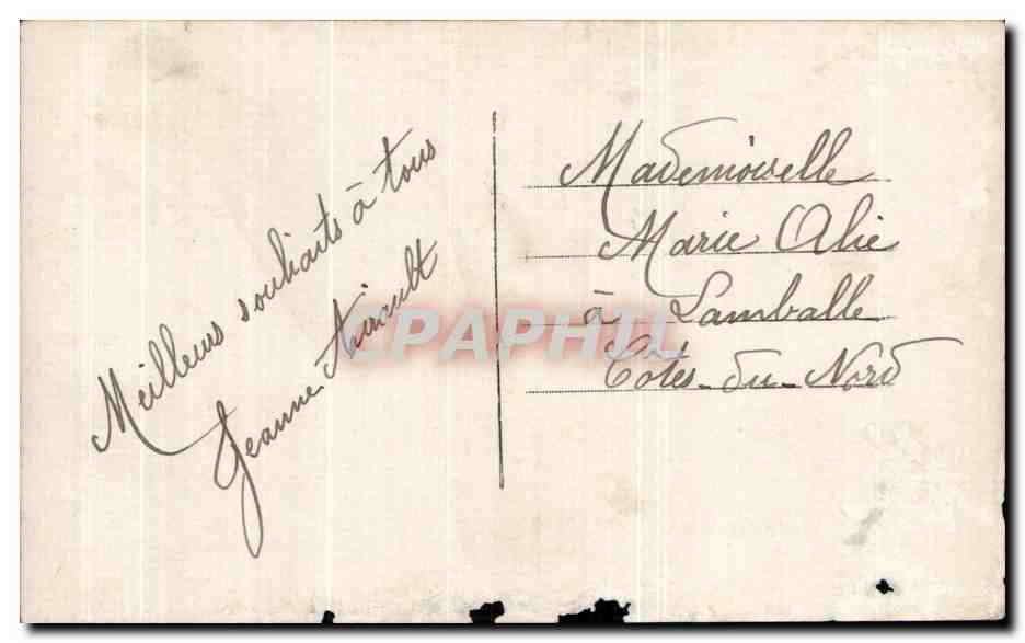 CPA Fantaisie Femme  — Verso