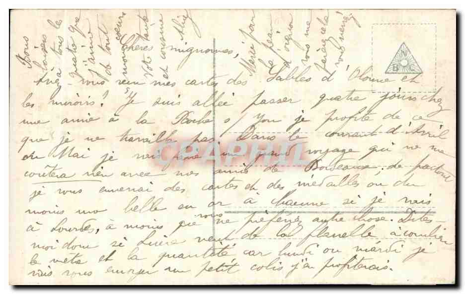 CPA Fantaisie Femme  — Rückseite