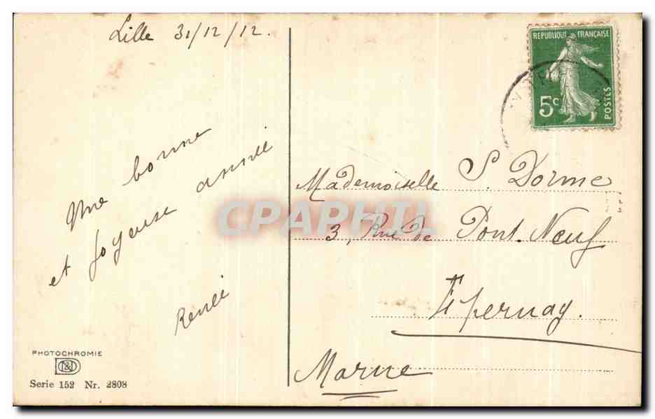 CPA Fantaisie Paysage — Verso