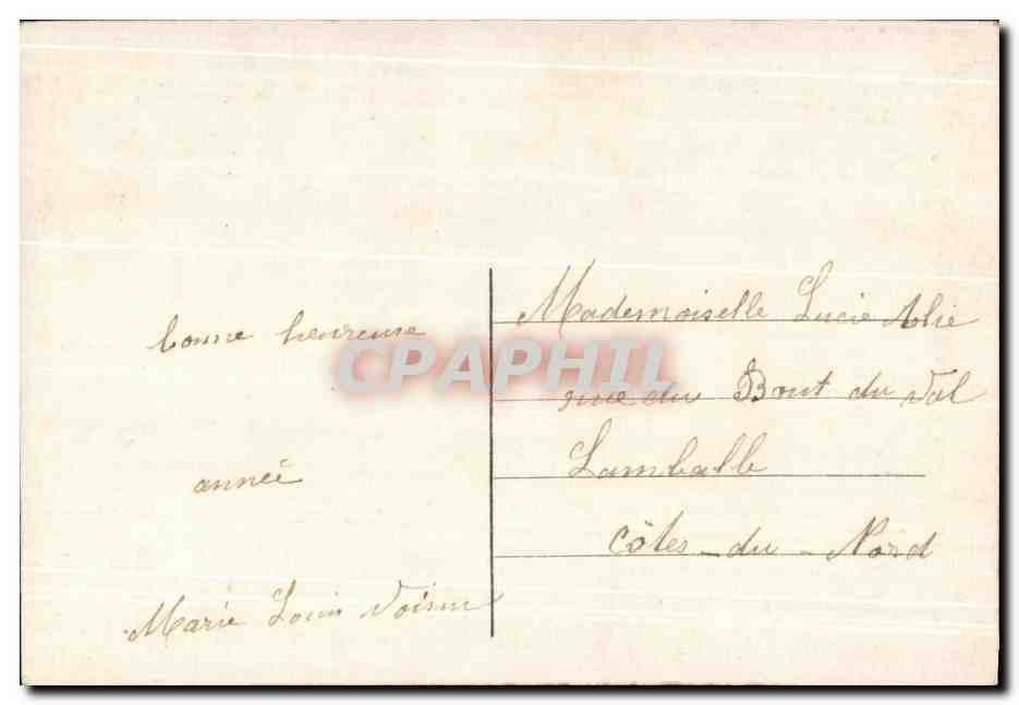 CPA Fantaisie Femme  — Verso