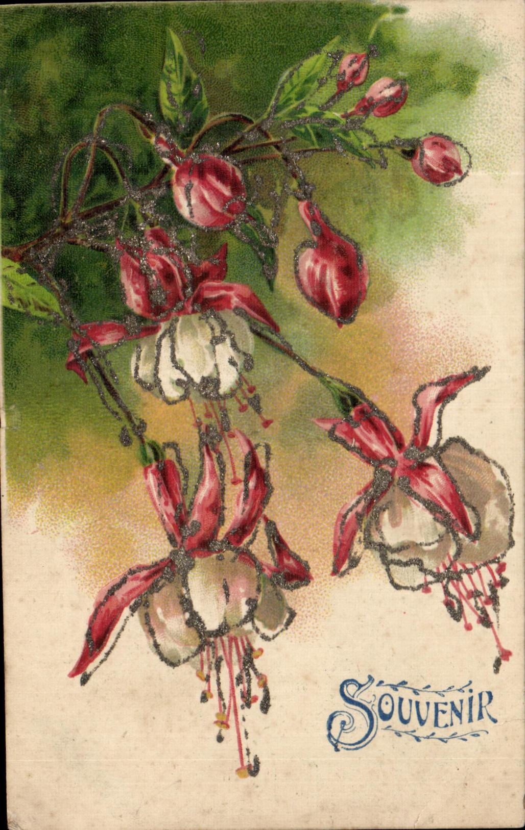 CPA Fantaisie fleurs