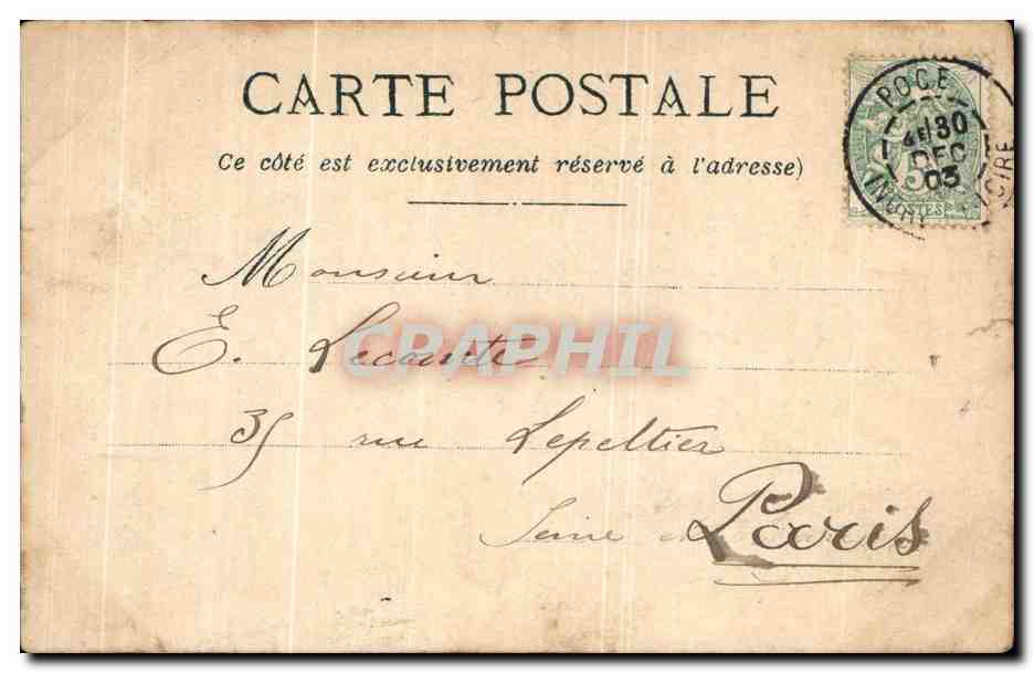 CPA Fantaisie Femme Ange — Verso