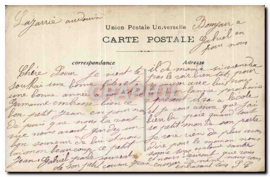 CPA Fantaisie Femme  — Rückseite