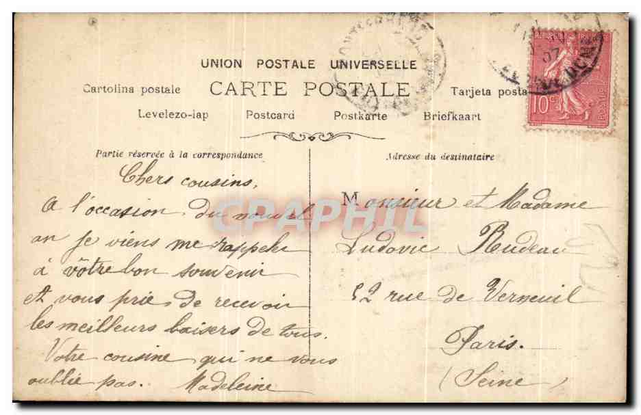 CPA Fantaisie Enfant — Rückseite