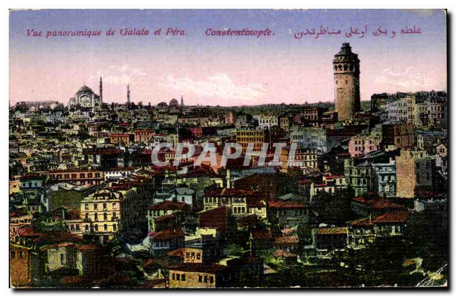 CPA Turquie Vue panoramique de Galata et Pera Constantinople 