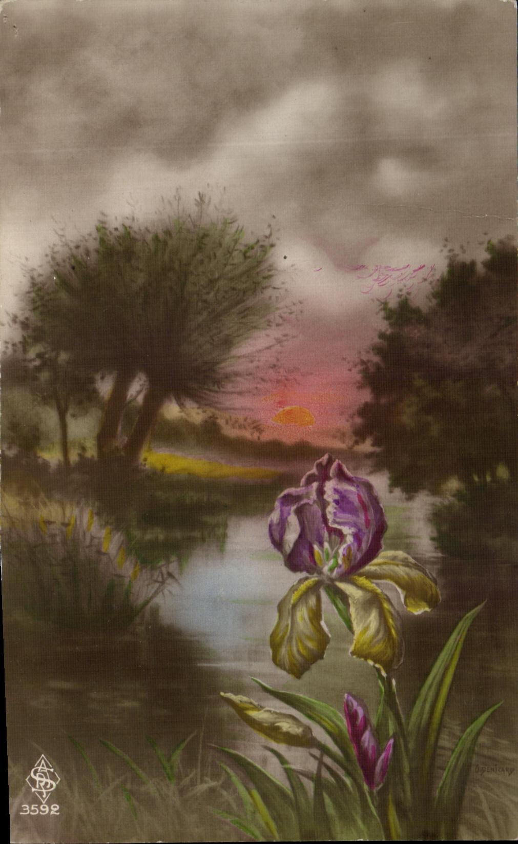 CPA Fantaisie Fleurs 