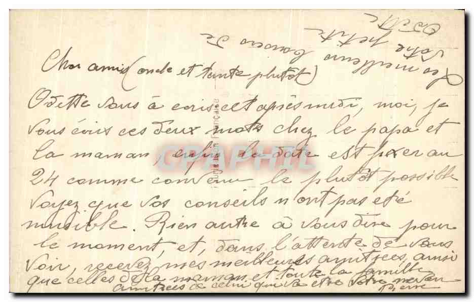 CPA Fantaisie Paysage Canard — Verso
