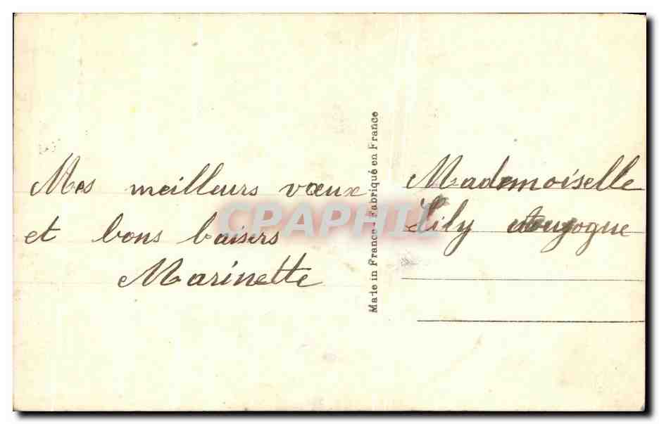 CPA Fantaisie Enfant Fer a cheval — Verso