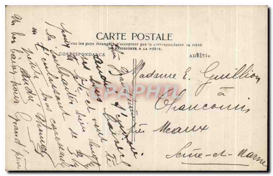 CPA Fantaisie Enfant  — Rückseite