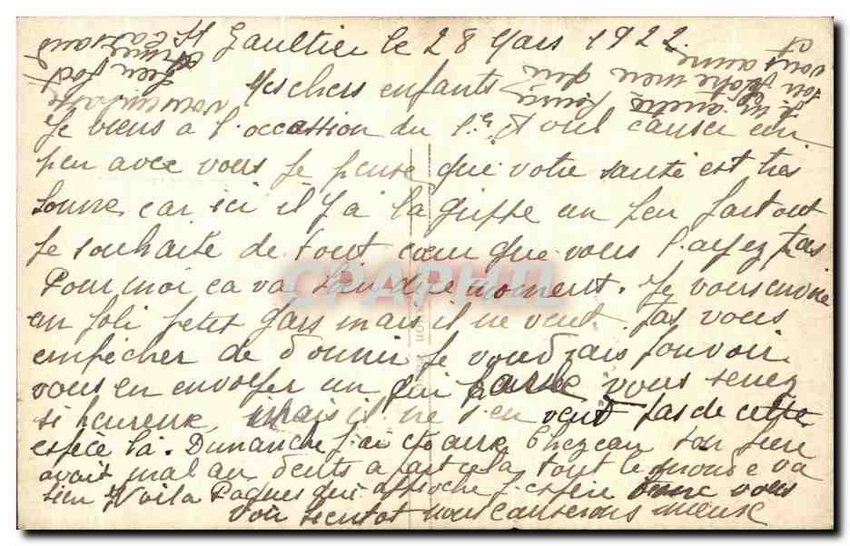 CPA Fantaisie Enfant et epuisette Poissons  — Verso