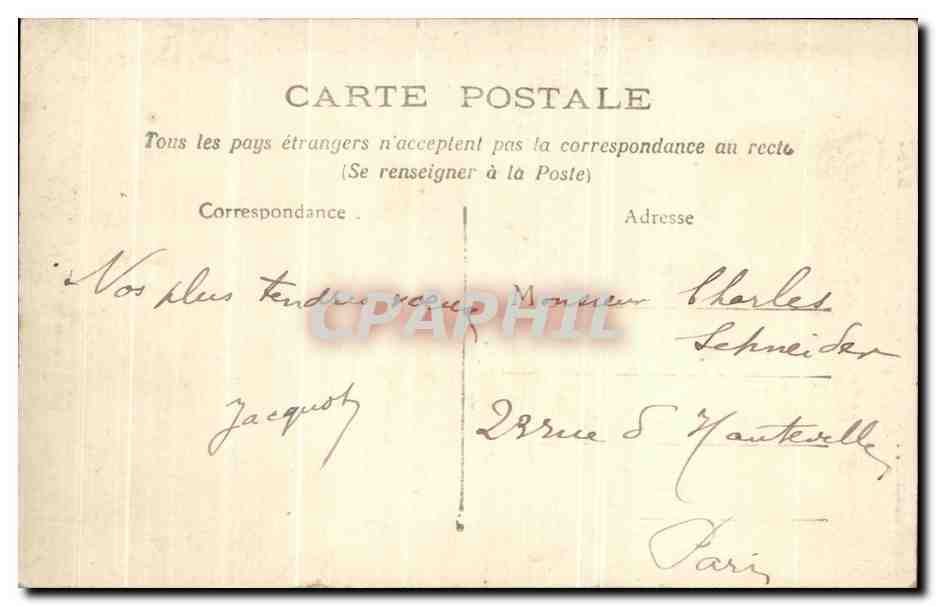 CPA Fantaisie Enfant Bebe — Rückseite