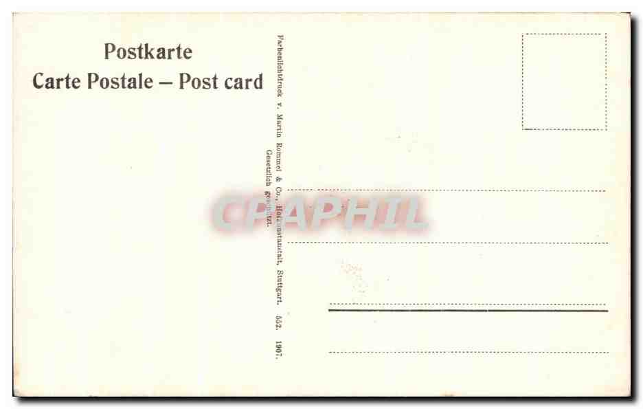 CPA Fantaisie Fleurs  — Verso