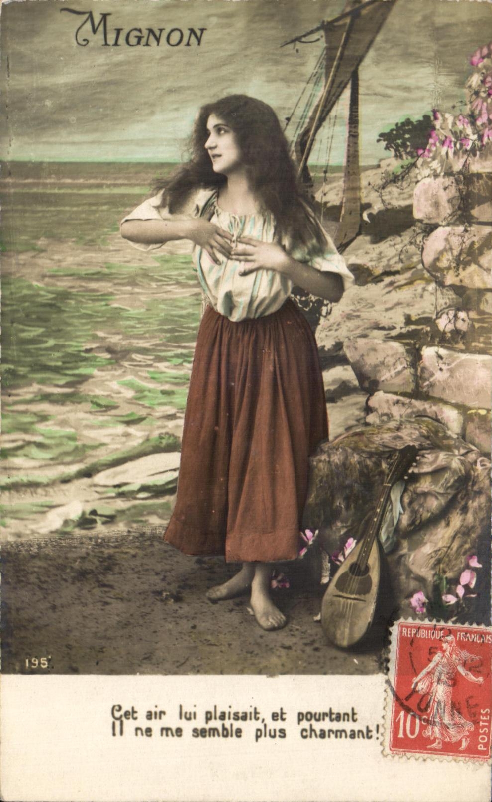 CPA Fantaisie Femme Mignon 