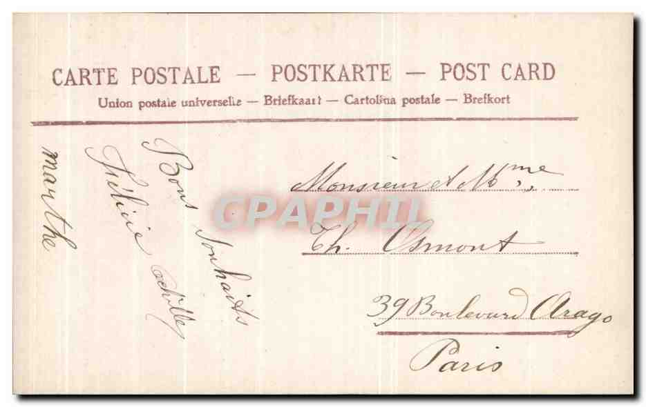 CPA Fantaisie Enfants — Rückseite