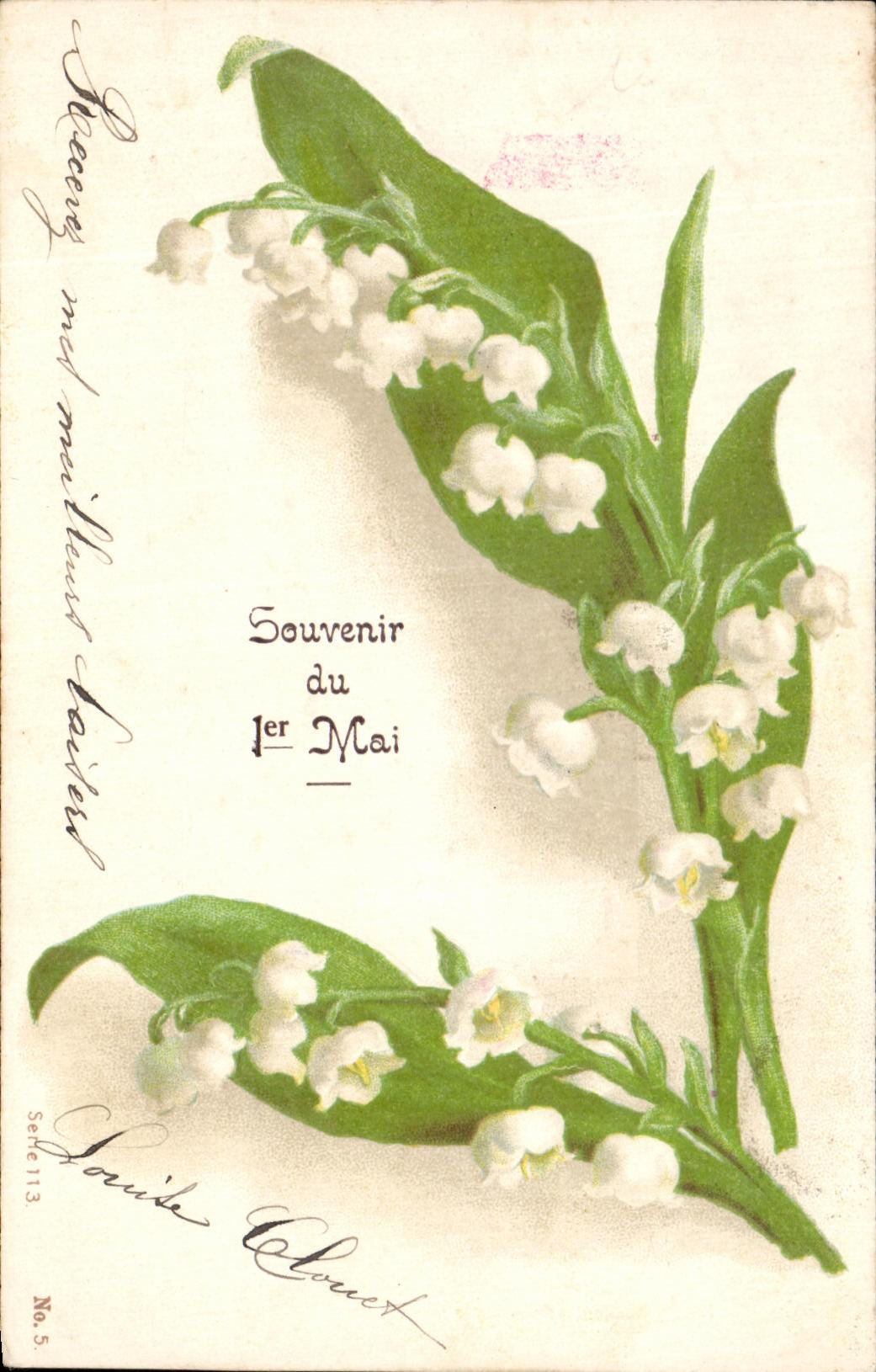CPA Fantaisie Fleurs Muguet 