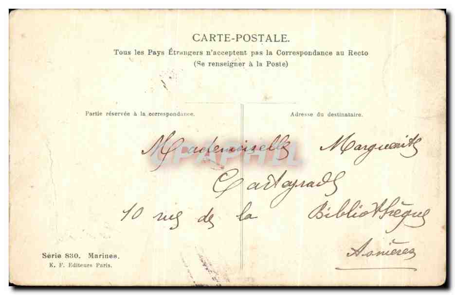 CPA Enfants au bord de mer Peche  — Rückseite