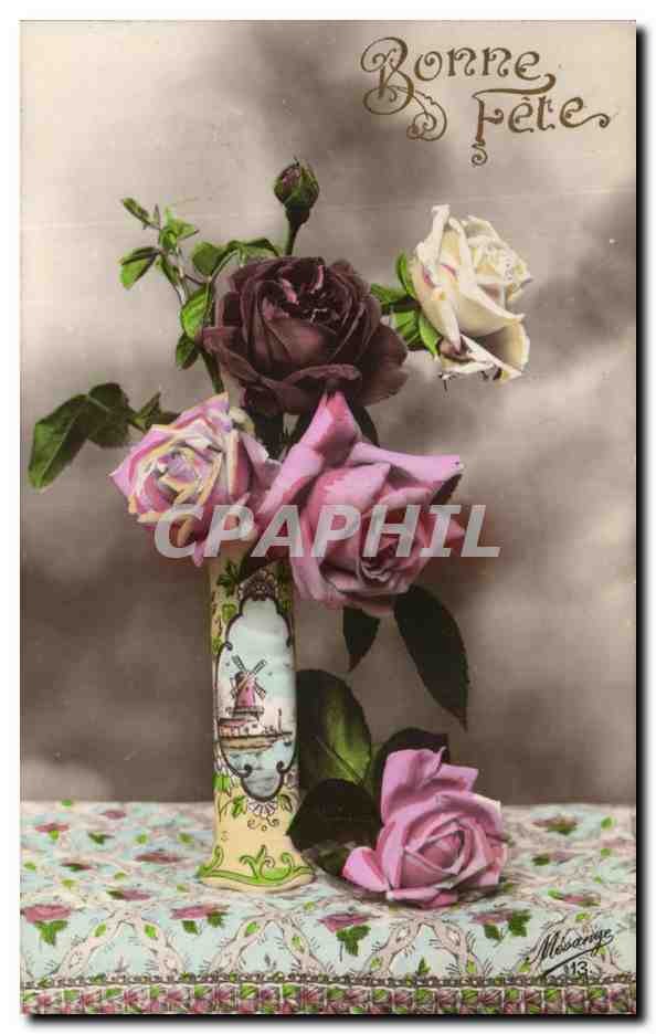 CPA Fantaisie Fleurs 