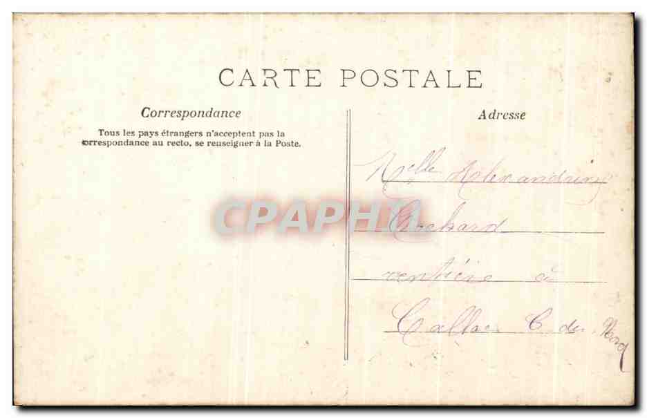 CPA Fantaisie Femme 1er Avril Poissons  — Rückseite