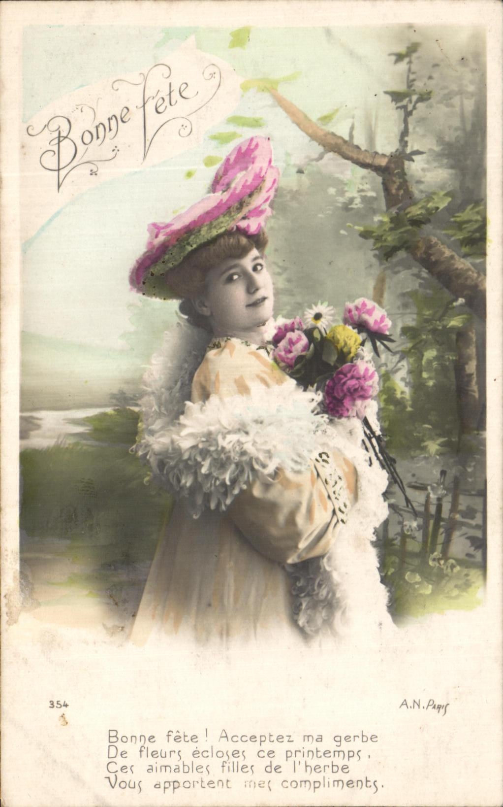 CPA Fantaisie Femme 