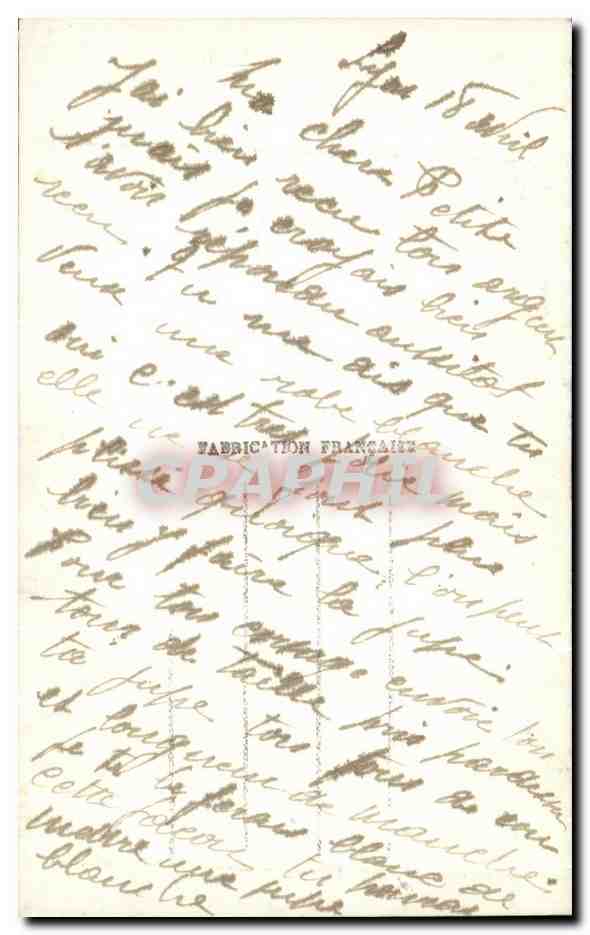 CPA Fantaisie Fleurs  — Verso