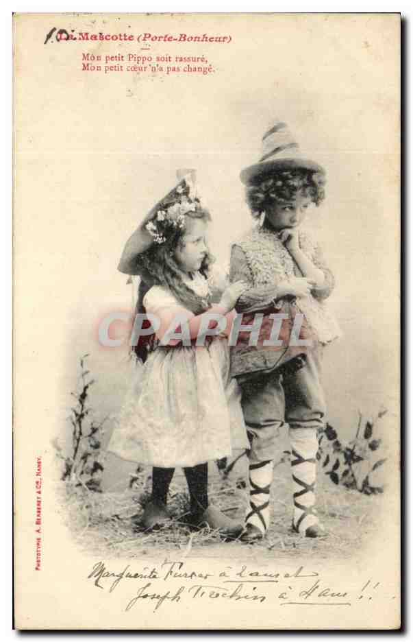 CPA Fantaisie Enfants Mascotte Mon petit Pippo