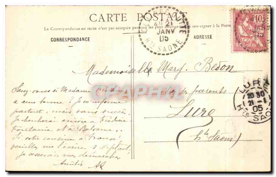 CPA Fantaisie Enfants Mascotte Mon petit Pippo — Verso