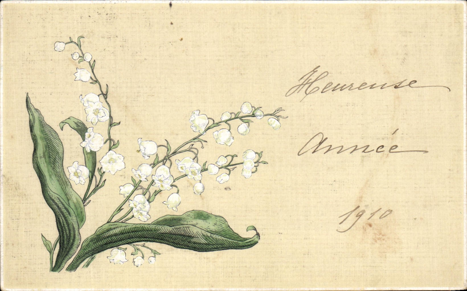 CPA Fantaisie Fleurs Muguet