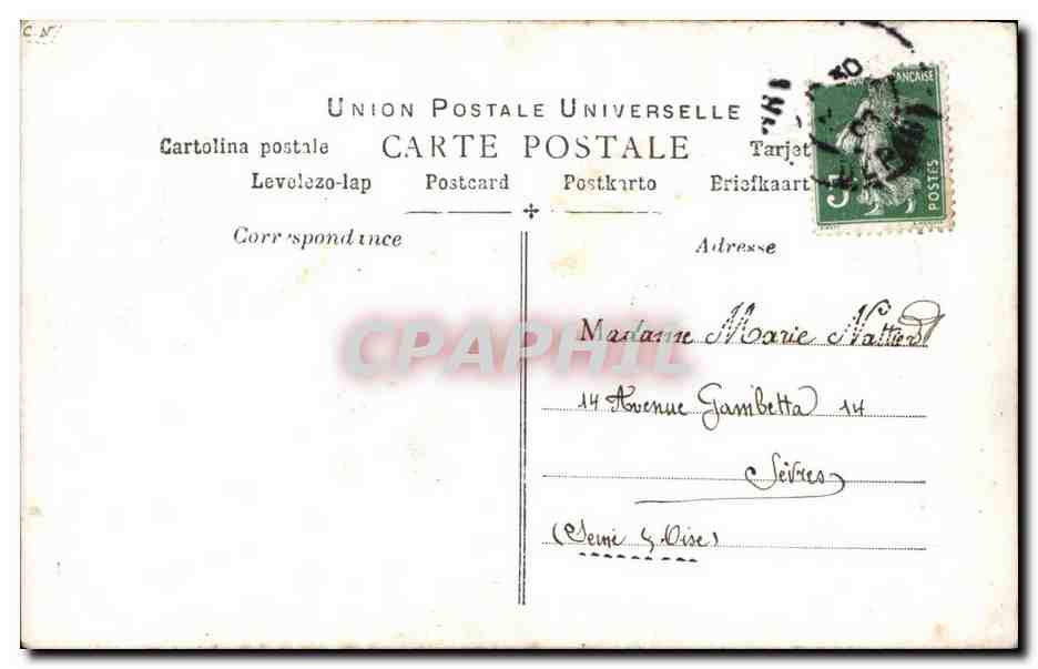 CPA Fantaisie Enfant — Rückseite